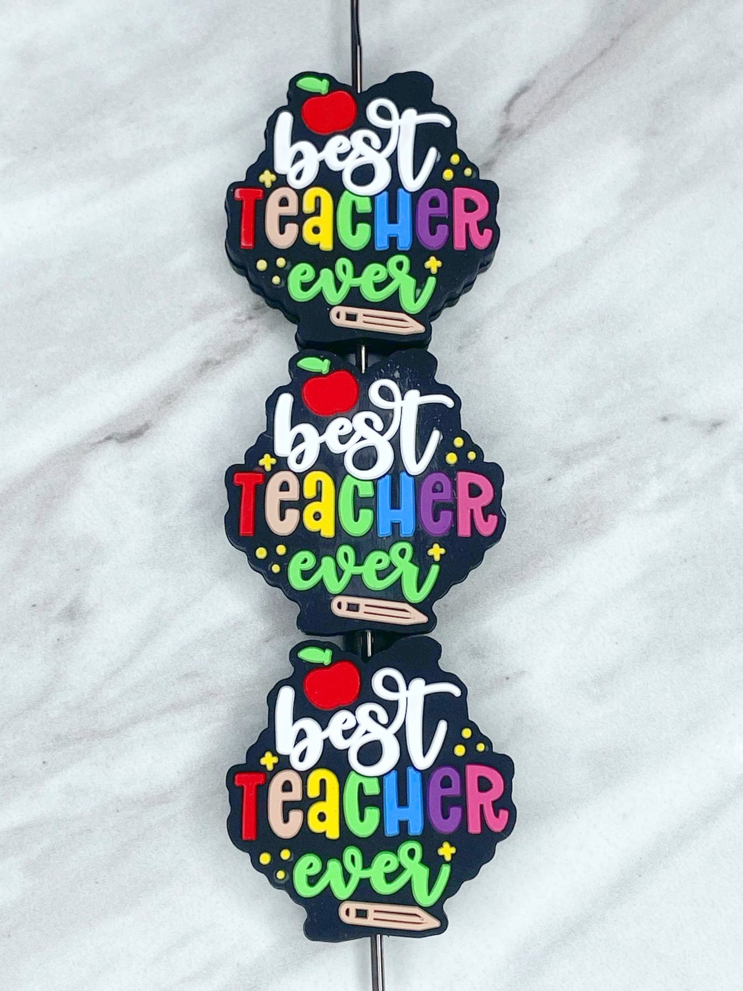 BEST TEACHER EVER SILICONE FOCAL D38 (1ct)