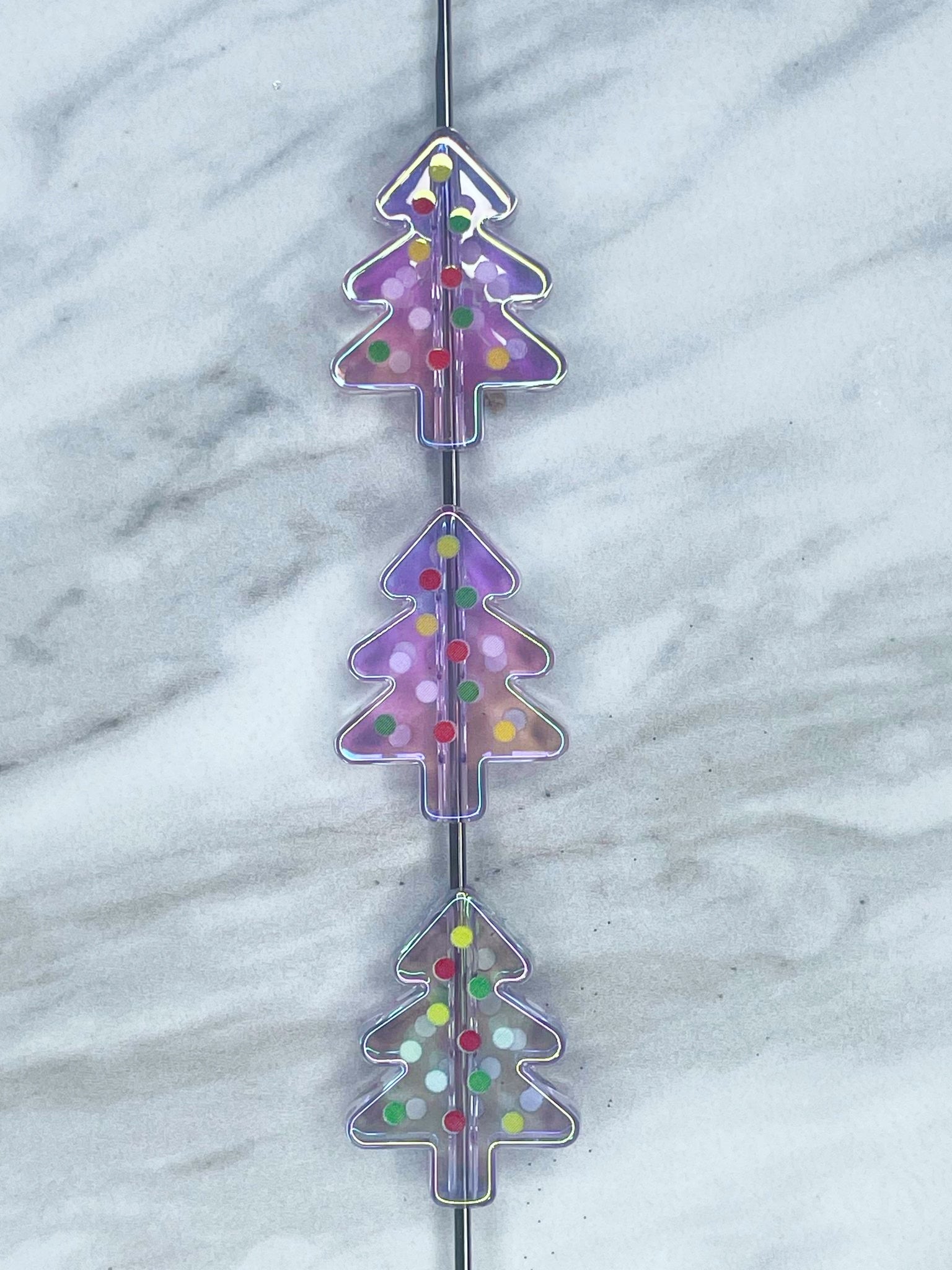lavendar christmas tree DISCONTINUED) ACRYLIC CHRISTMAS TREE TRANSPARENT LAVENDER A1 (1ct) – Kaotic Kreations