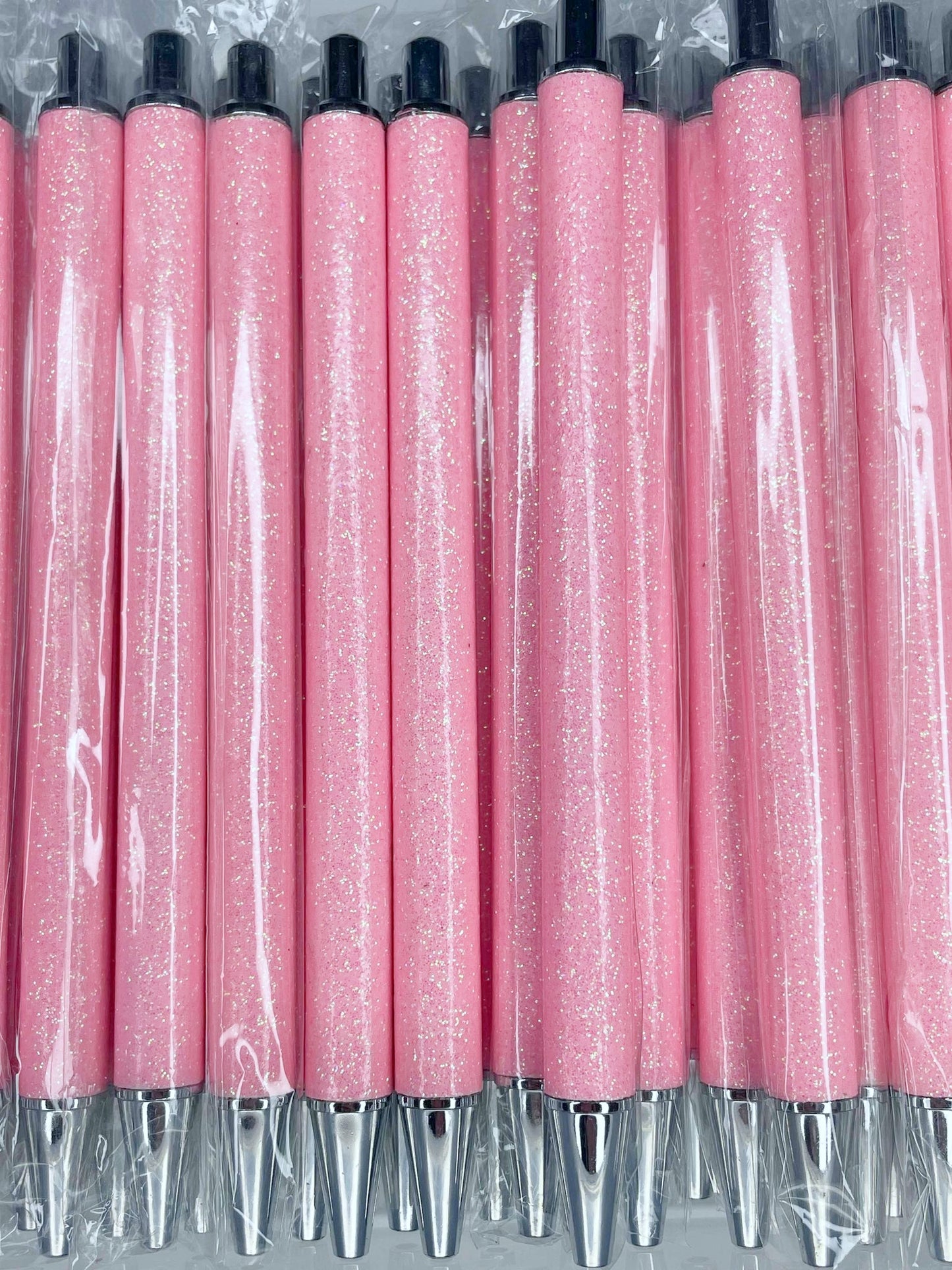 NON-BEADABLE METAL GLITTER PEN #27 BABY PINK (1ct)