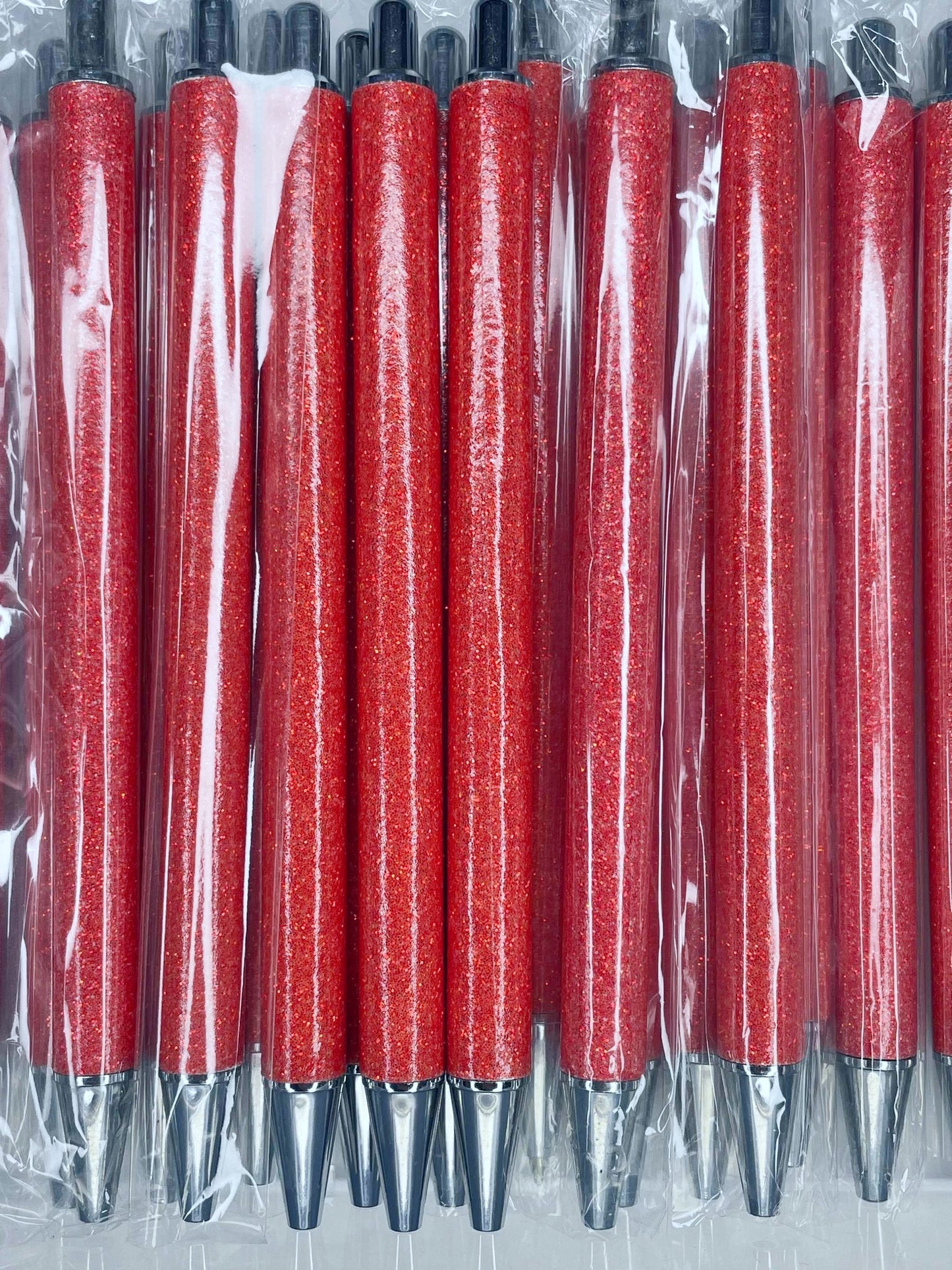 NON-BEADABLE METAL GLITTER PEN #12 CHILI PEPPER (1ct)