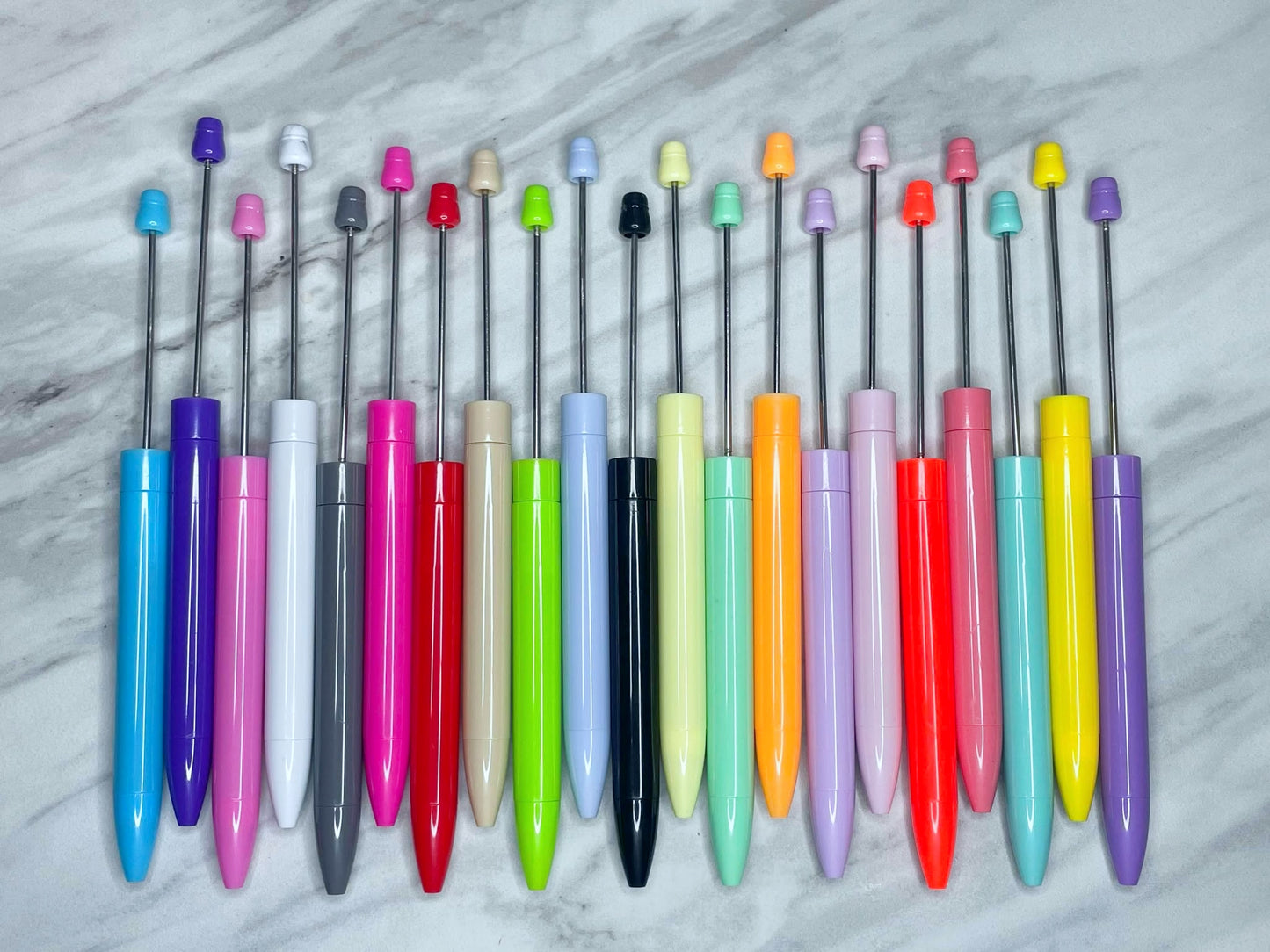 (NEW STYLE) PLASTIC SLIM BEADABLE PEN (1ct)
