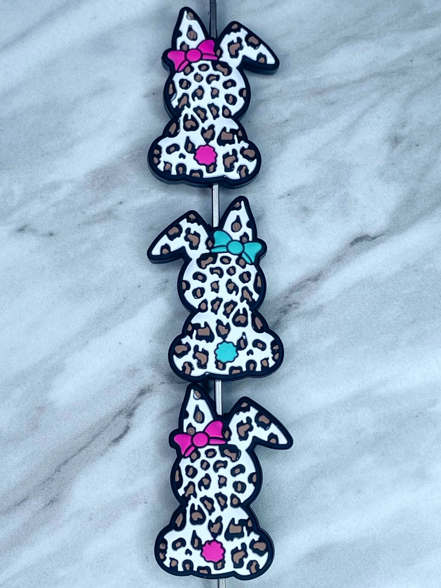 (DISCONTINUED) LEOPARD EASTER BUNNY SILICONE FOCAL (1ct)