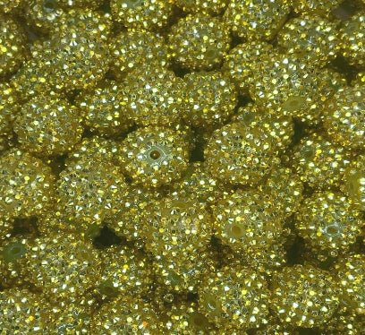 #4 20MM RHINESTONE ACRYLIC GOLD DIGGER (1ct)