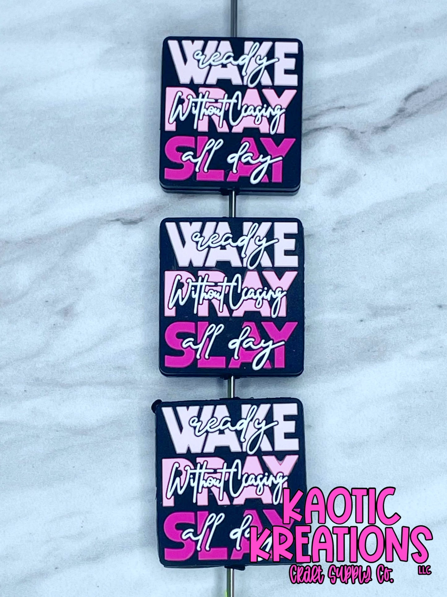 WAKE PRAY SLAY SILICONE FOCAL D257 (1ct)