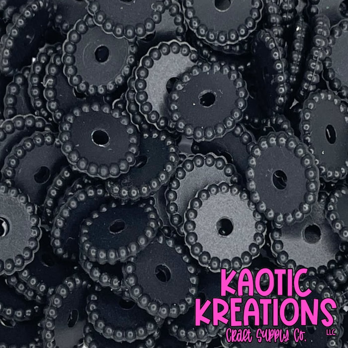 12MM THIN SILICONE SPACER - BLACK (1ct)