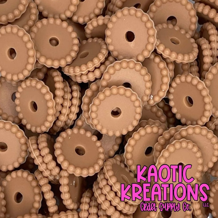 12MM THIN SILICONE SPACER - LIGHT BROWN (1ct)