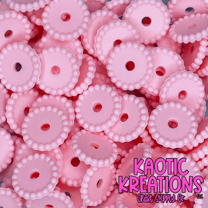 12MM THIN SILICONE SPACER - PEACHY PINK (1ct)