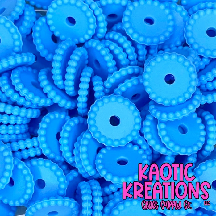 12MM THIN SILICONE SPACER - BRIGHT BLUE (1ct)