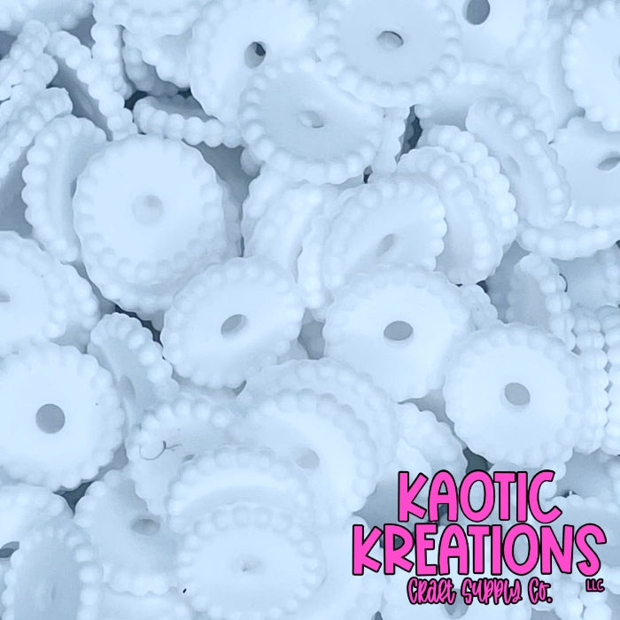 12MM THIN SILICONE SPACER - BRIGHT WHITE (1ct)