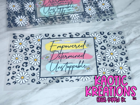 UV DTF 16OZ LIBBY WRAP EMPOWERED DETERMINED UNSTOPPABLE L-030 (1ct)