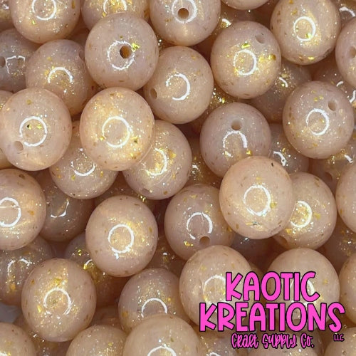 15MM CONFETTI GLITTER JELLY CG13 GOLD (1ct)