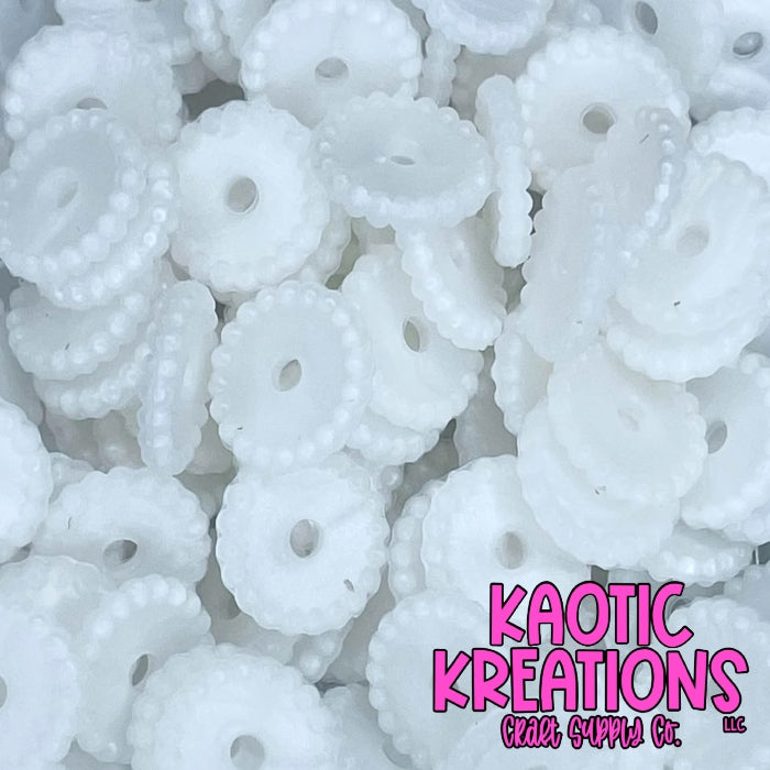 12MM THIN SILICONE SPACER - PEARL WHITE (1ct)