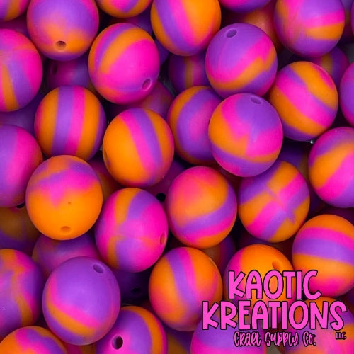 15MM ORANGE/PINK/PURPLE SWIRL (1ct)