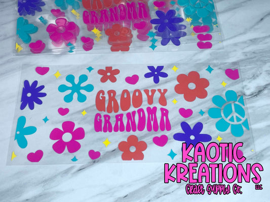 UV DTF 16OZ LIBBY WRAP GROOVY GRANDMA X-487 (1ct)