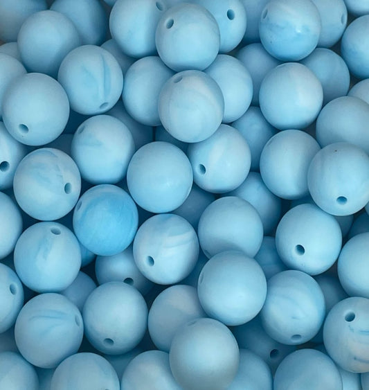 #238 SKY MARBLE 15MM SOLID (1ct)