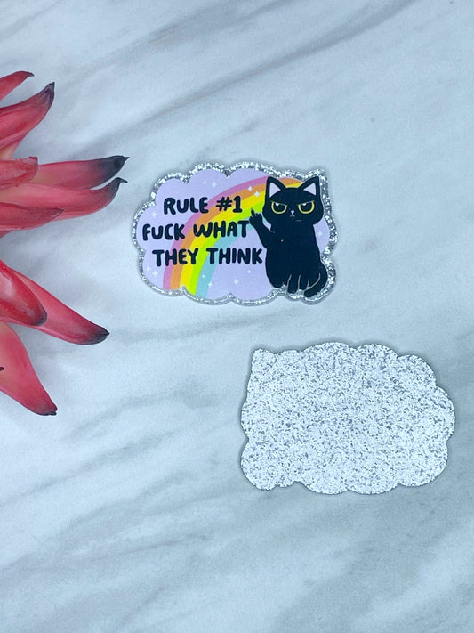 FLATBACK ACRYLIC RULE #1 F10 (1ct)