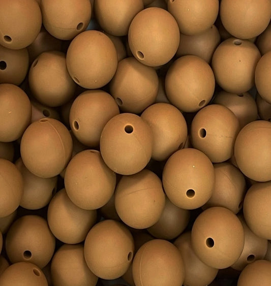 #231 GINGERBREAD 15MM SOLID (1ct)