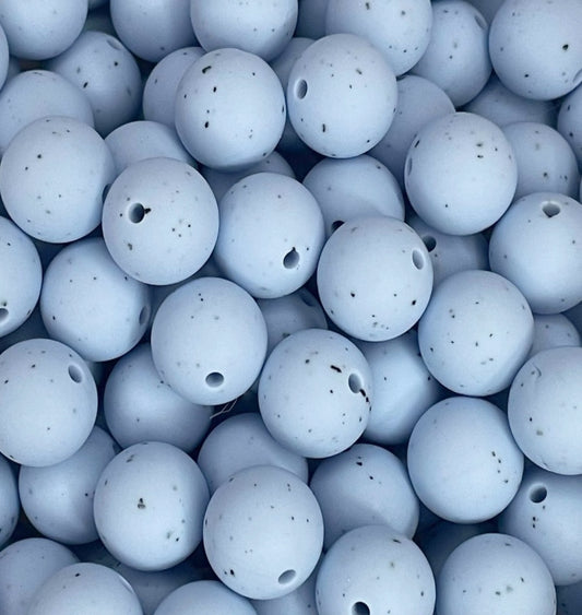 #242 SOFT BLUE SPECKLED 15MM SOLID (1ct)
