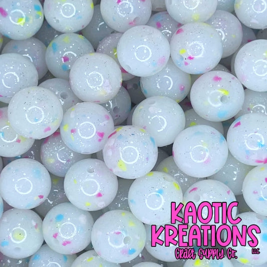 15MM CONFETTI GLITTER JELLY CG14 BIRTHDAY CAKE (1ct)