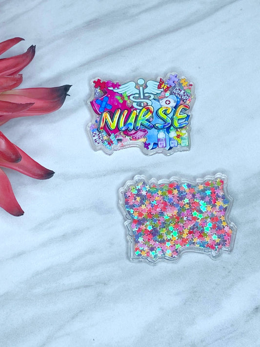 FLATBACK ACRYLIC (SHAKER) NURSE F4 (1ct)