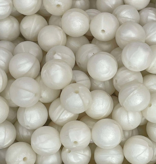 #236 OFF WHITE MARBLE 15MM SOLID (1ct)