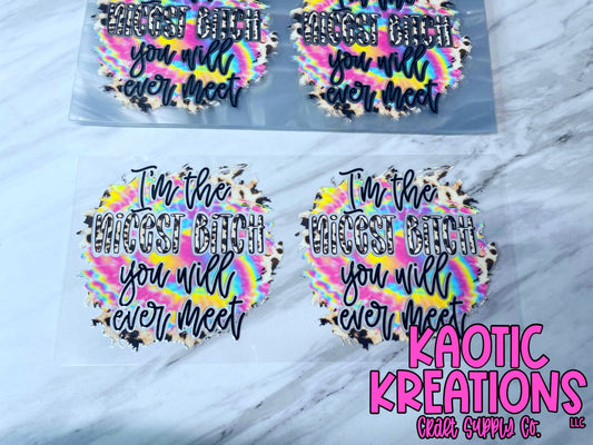 UV DTF 16OZ LIBBY WRAP I'M THE NICEST BITCH W280 (1ct)