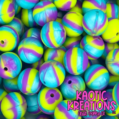 15MM LIME/PURPLE/TEAL SWIRL (1ct)