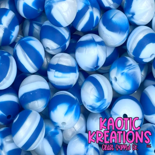 15MM BLUE/SILVER/WHITE SWIRL (1ct)