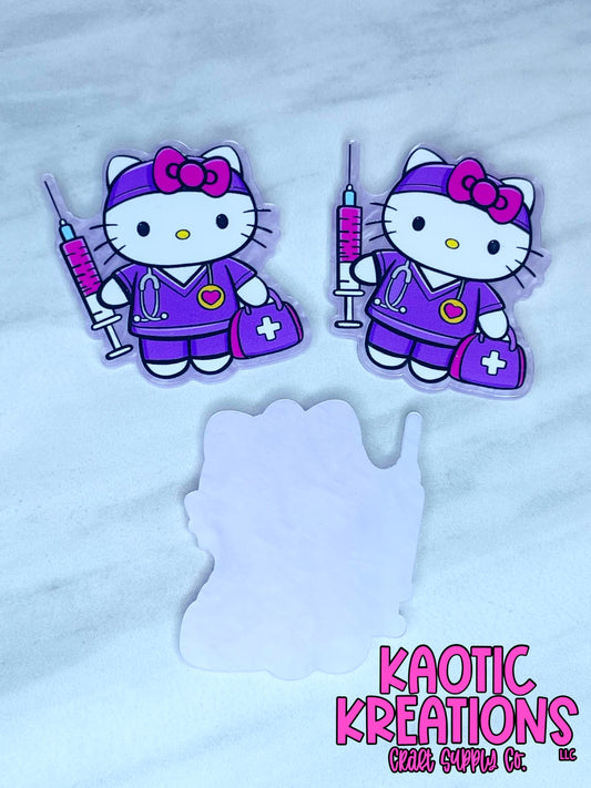 FLATBACK ACRYLIC KITTY SYRINGE F87 (1ct)