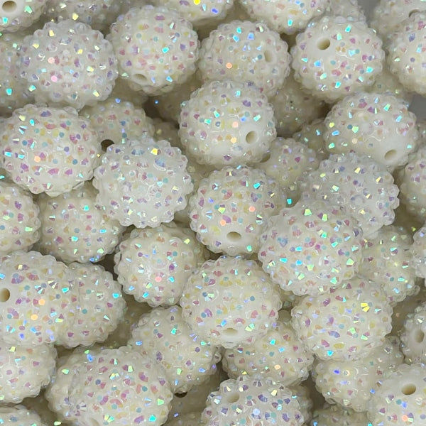 #41 20MM RHINESTONE ACRYLIC PORCELAIN (1ct)