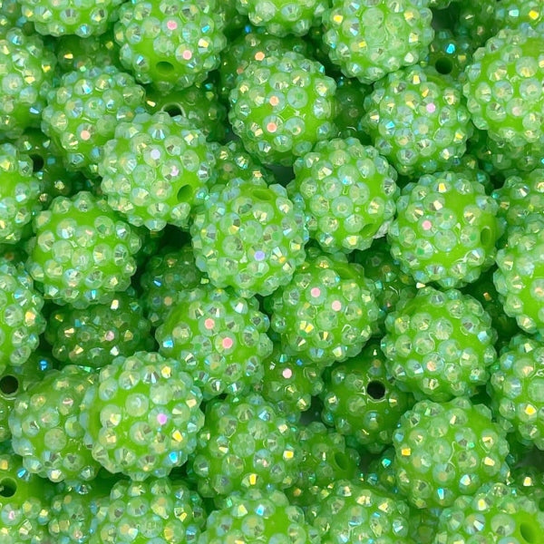 #51 16MM RHINESTONE ACRYLIC KIWI (1ct)