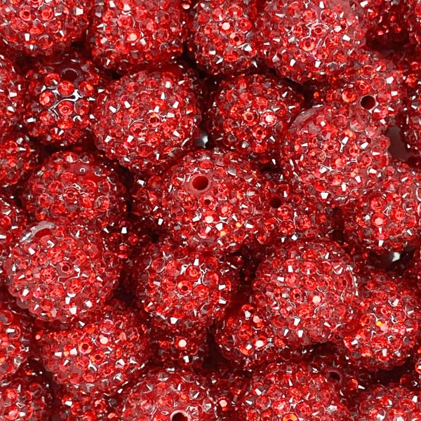 #27 20MM RHINESTONE ACRYLIC SCARLET (1ct)