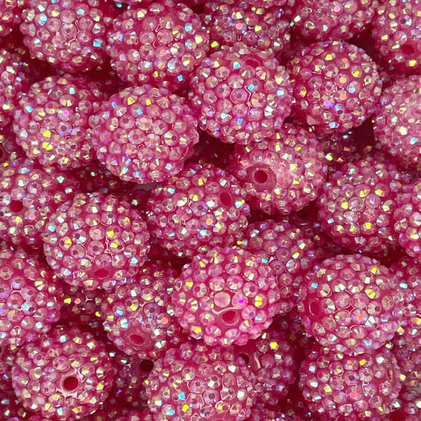 #29 20MM RHINESTONE ACRYLIC RASPBERRY (1ct)