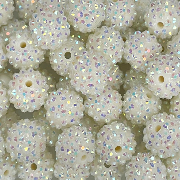 #41 16MM RHINESTONE ACRYLIC PORCELAIN (1ct)