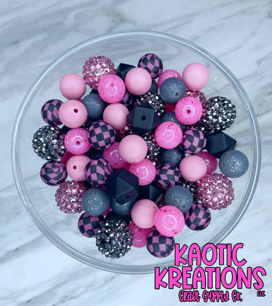 *KAELANN'S KREATION* ACRYLIC SILICONE BEAD MIX #53 (26ct)