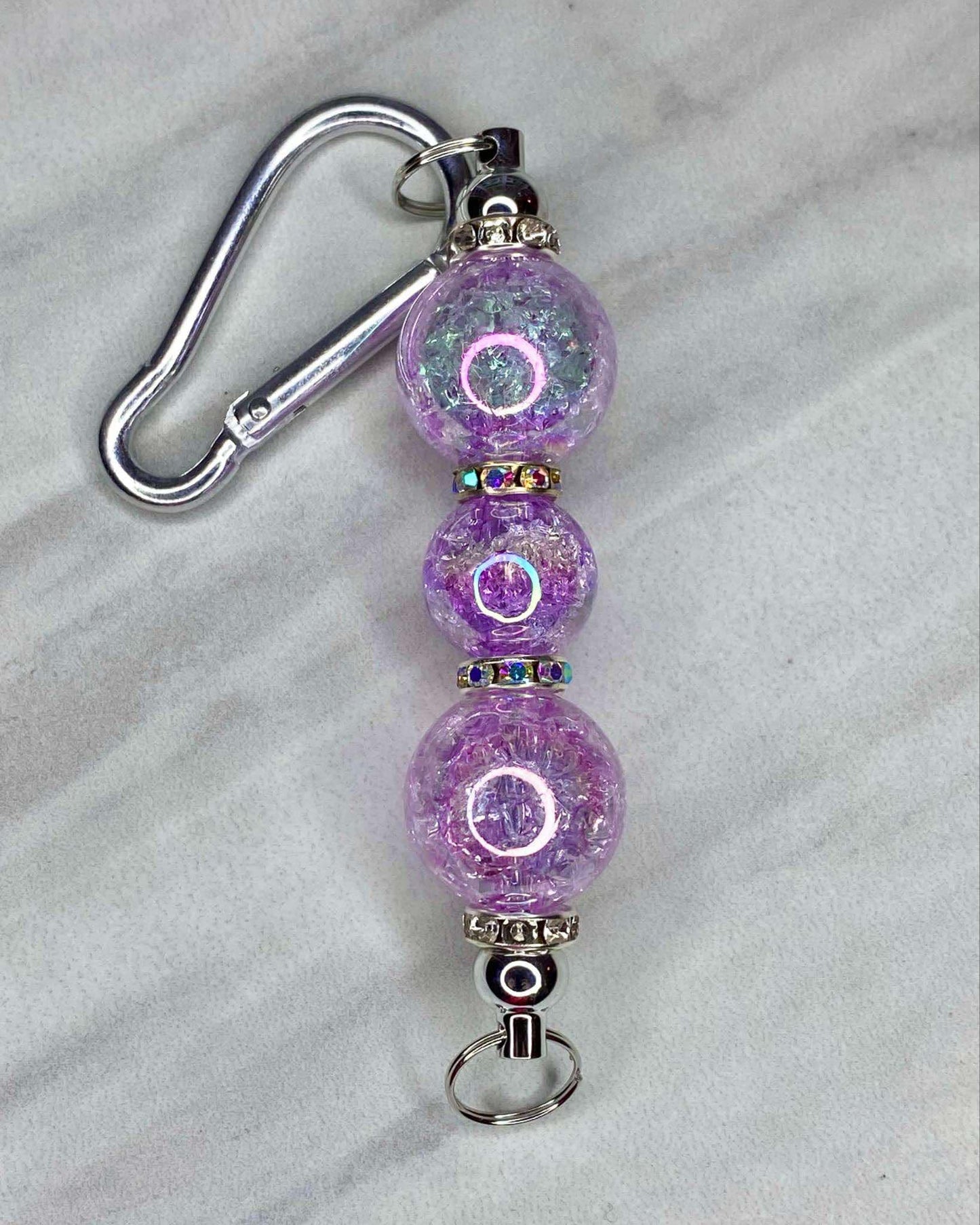 *KAELANN'S KREATION* PRE-MADE BEADED KEYCHAIN #23