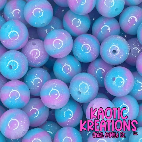 COTTON CANDY SWIRL 15MM GLITTER JELLY (1ct)