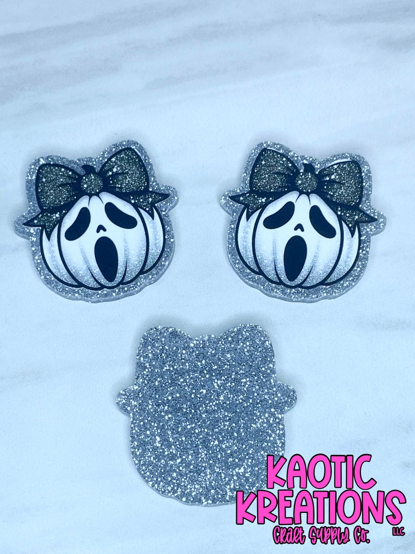 FLATBACK ACRYLIC PUMPKIN FACE F302 (1ct)