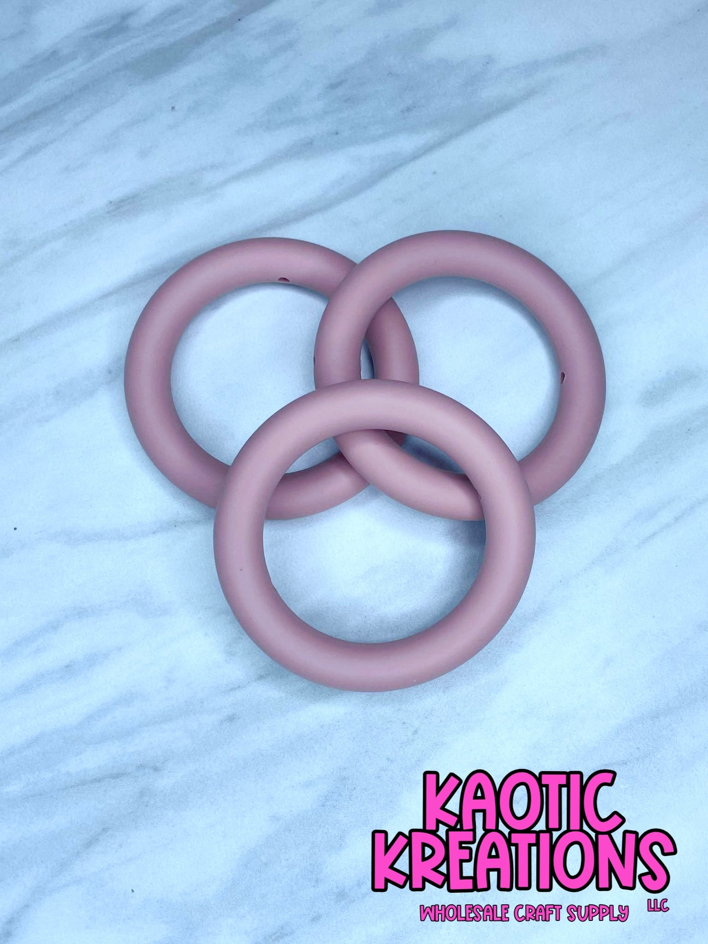 65MM SILICONE RING - ANTIQUE ROSE (1ct)