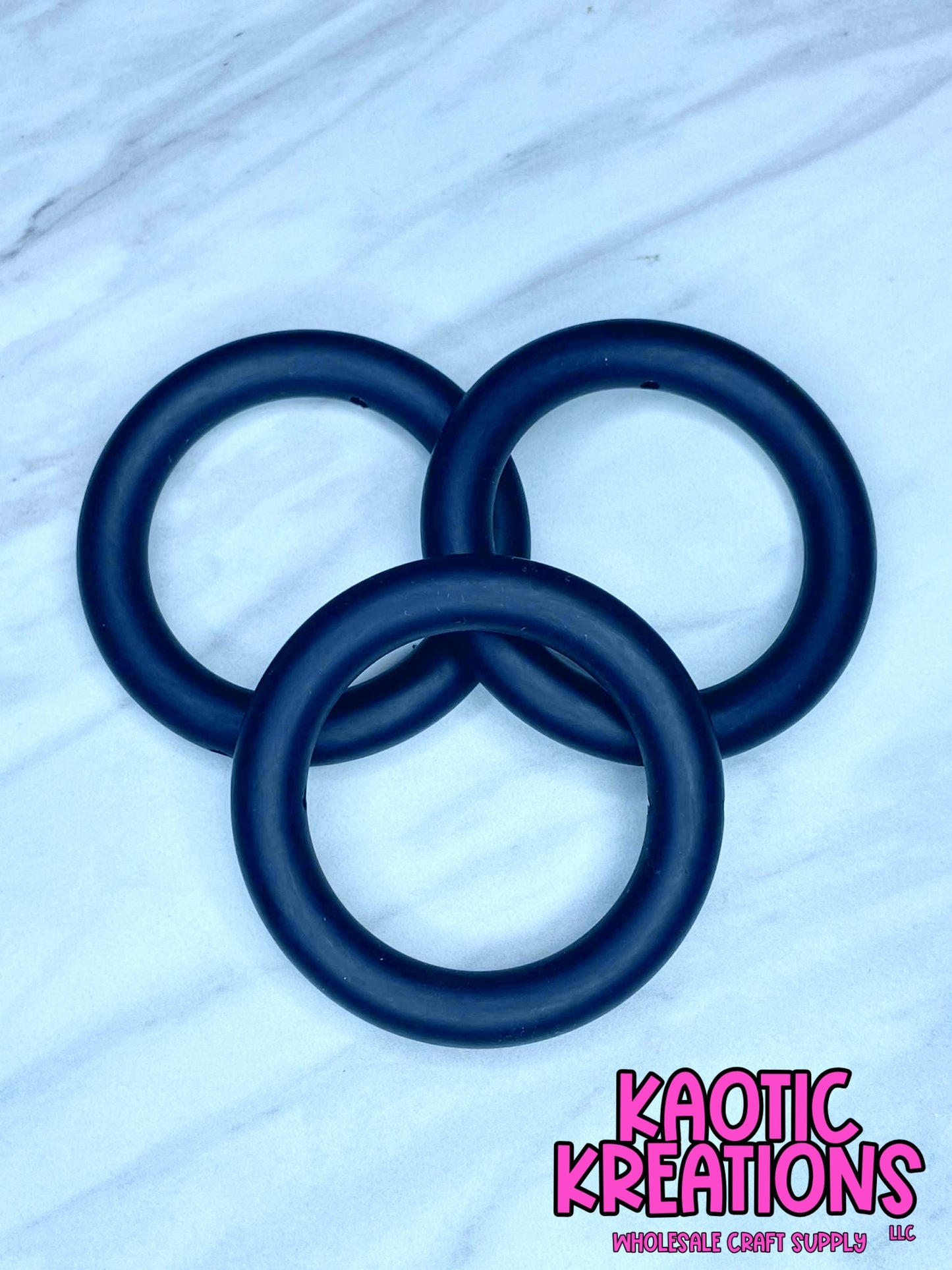 65MM SILICONE RING - BLACK (1ct)
