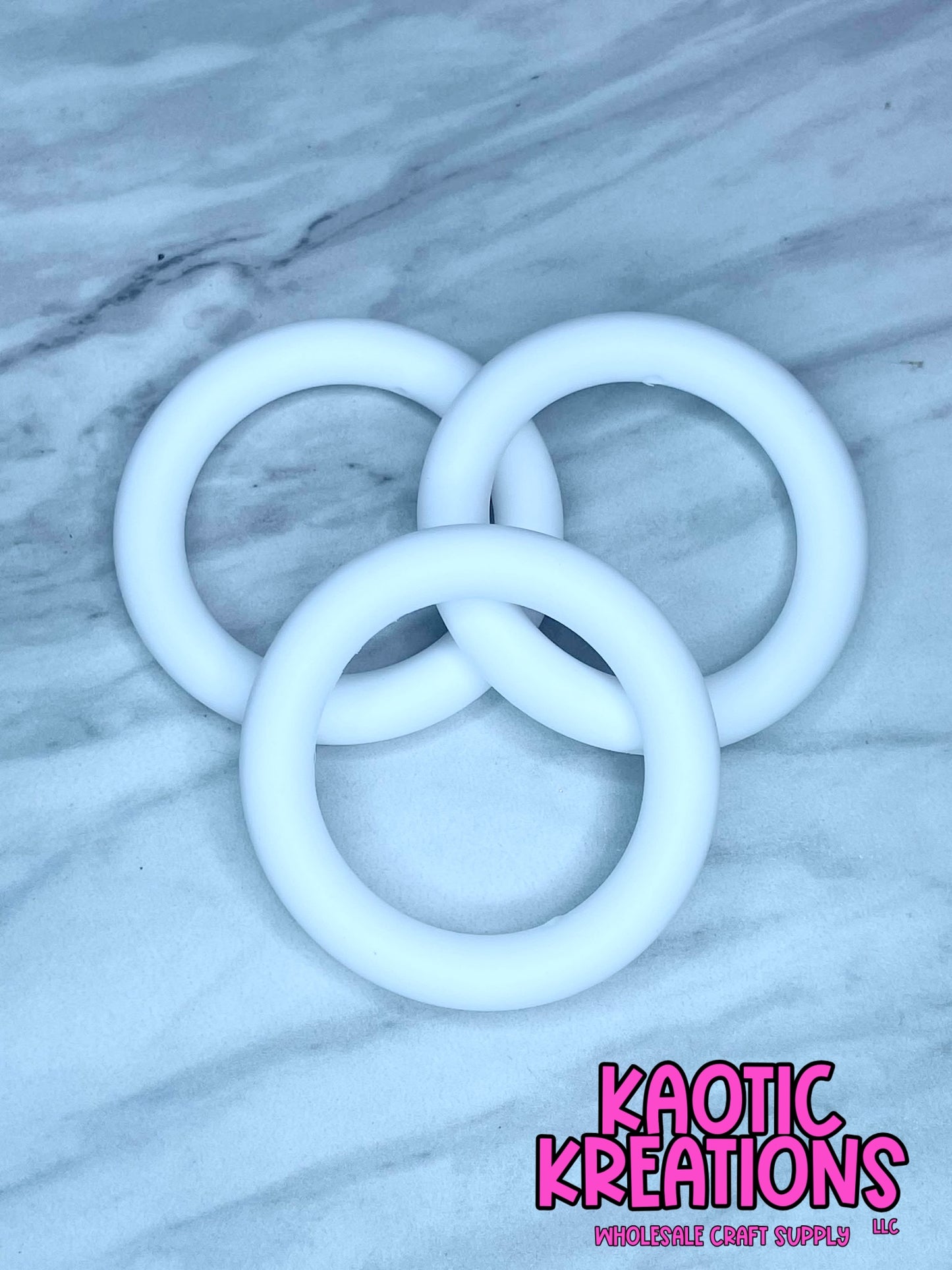 65MM SILICONE RING - FROSTY (1ct)
