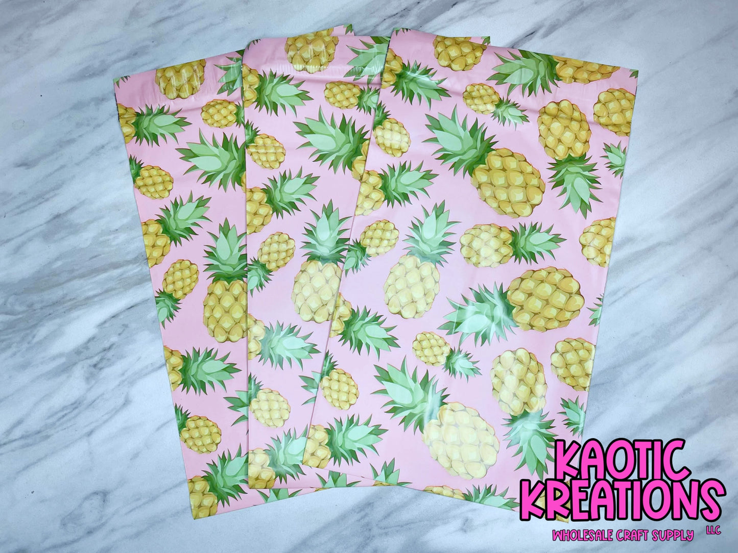 PINEAPPLE PRINT POLY MAILER BAG 6 x 9 (1ct)