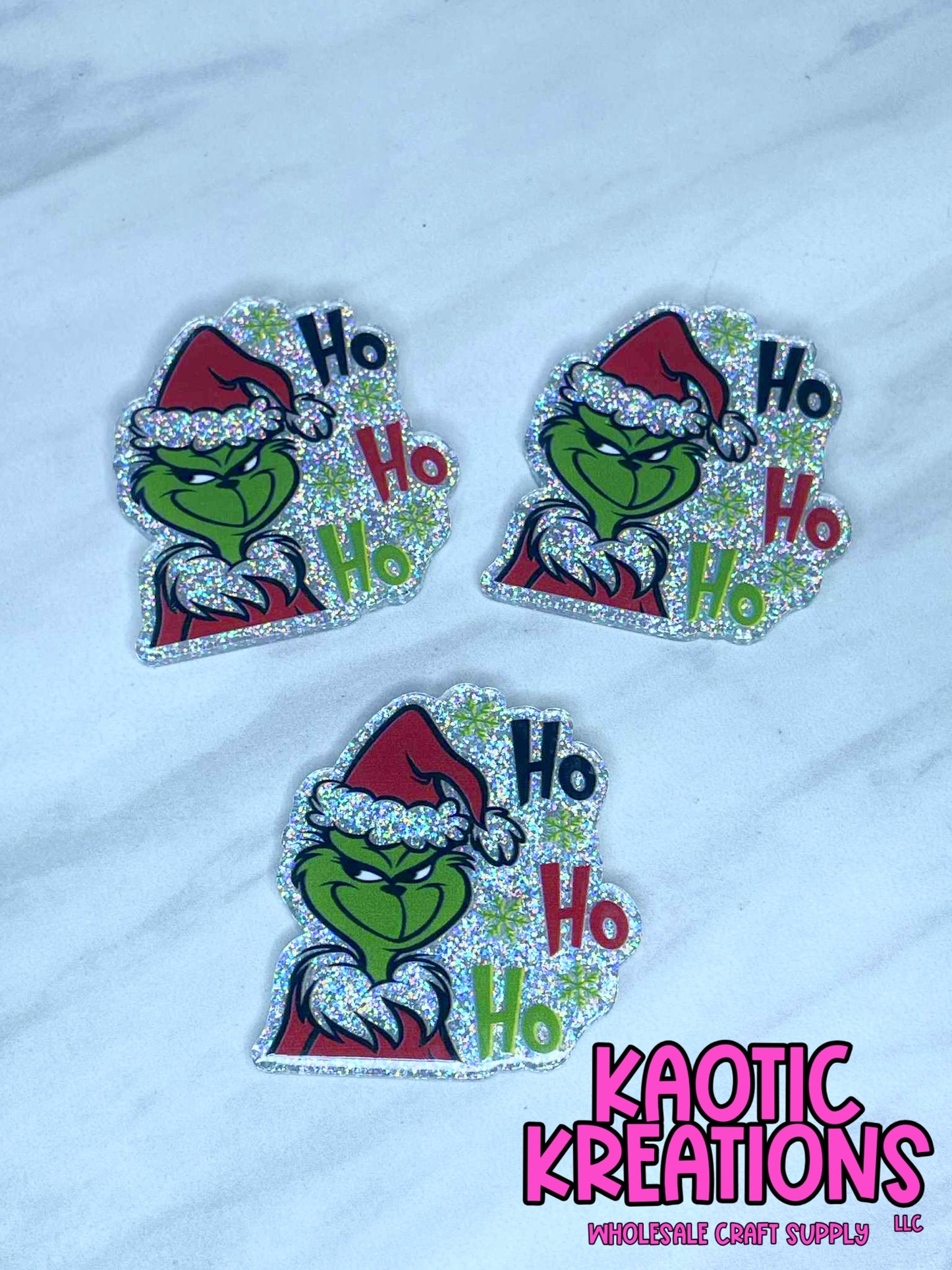 FLATBACK ACRYLIC HO HO HO F617 (1ct)