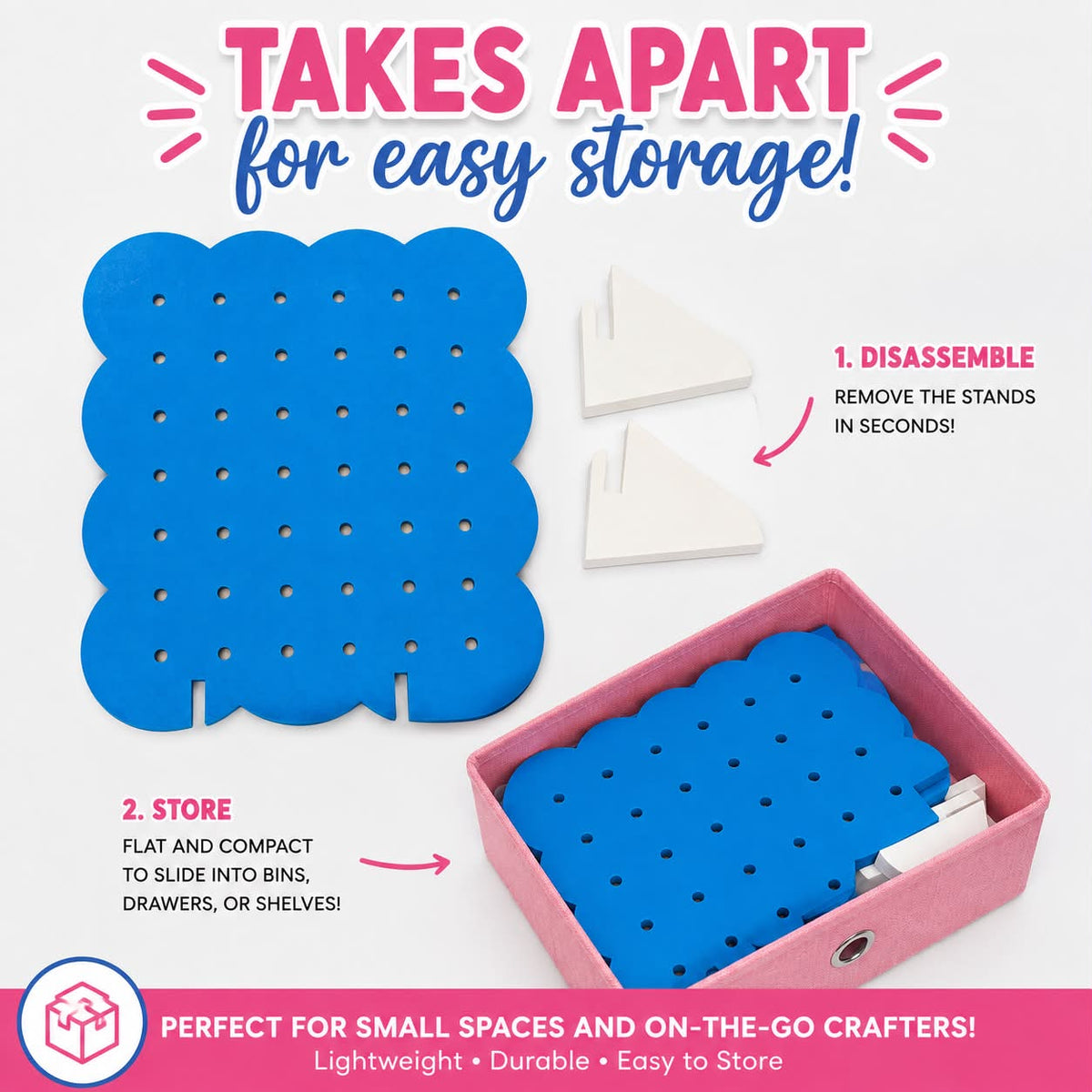 3D PRINTED PEGBOARD DISPLAY STAND