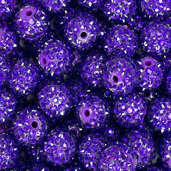 #53 16MM RHINESTONE ACRYLIC PURPLE RAIN (1ct)
