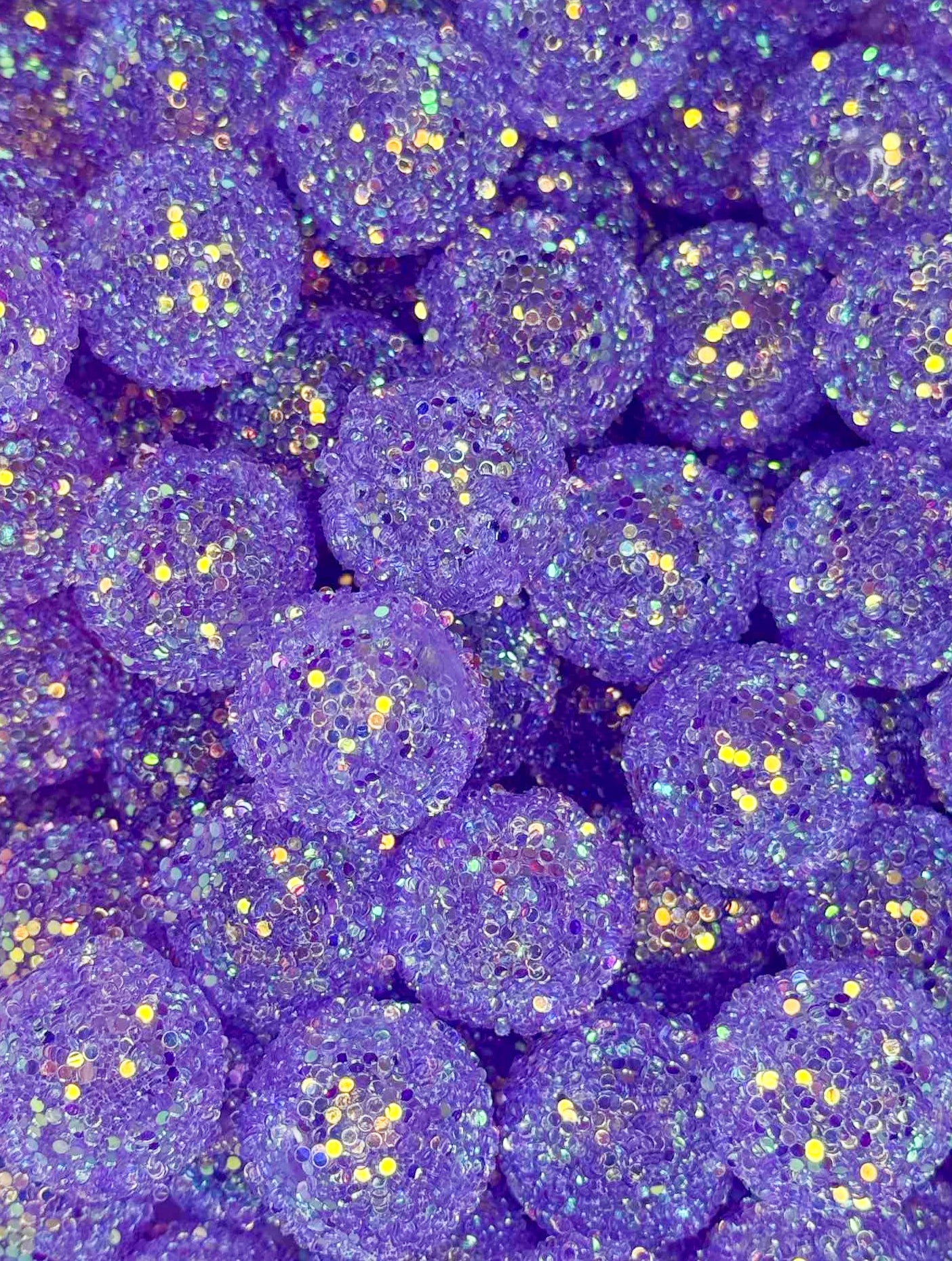 S2 20MM SUGAR SEQUIN BEAD TRANSPARENT PURPLE (1ct)