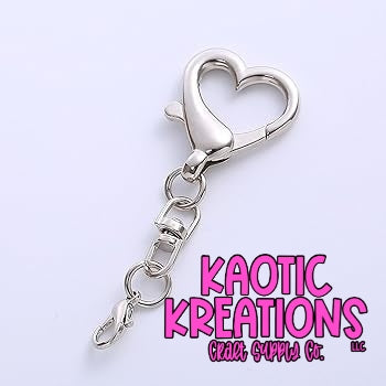 HEART PENDANT LOBSTER CLASP KEYCHAIN