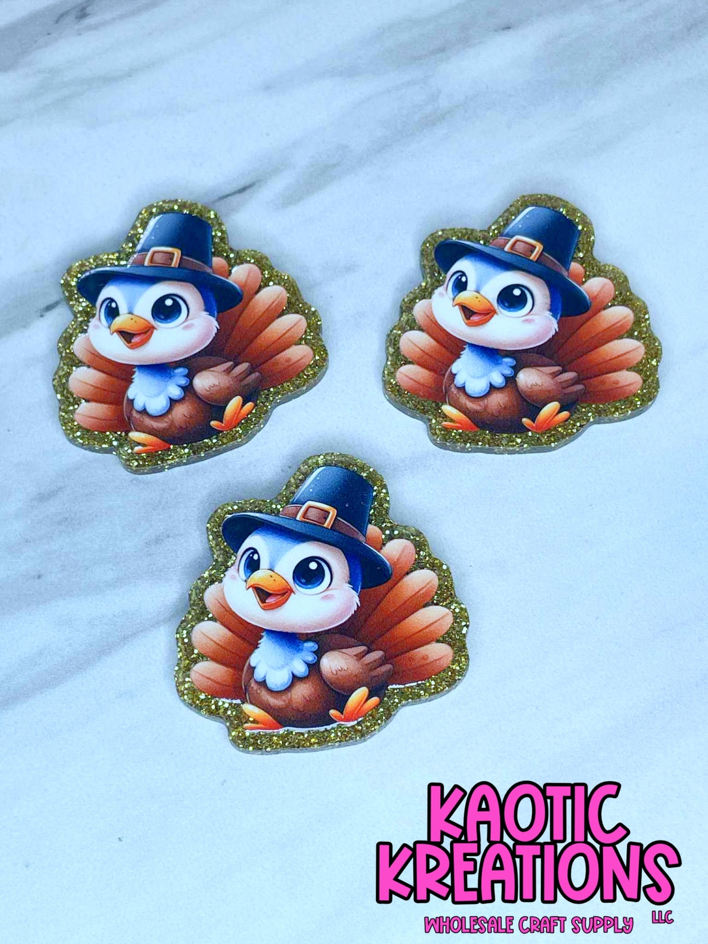 FLATBACK ACRYLIC TURKEY F652 (1ct)