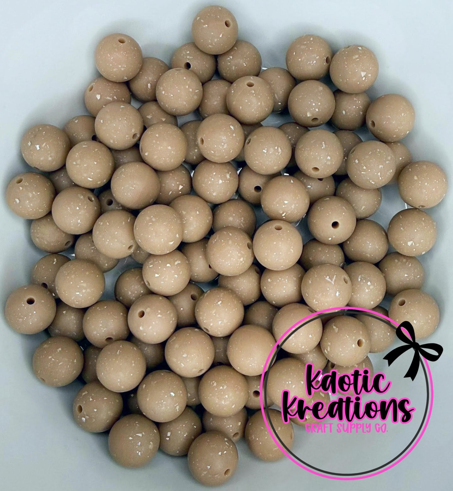 C14 TAN 15MM CONFETTI GLITTER (10ct)