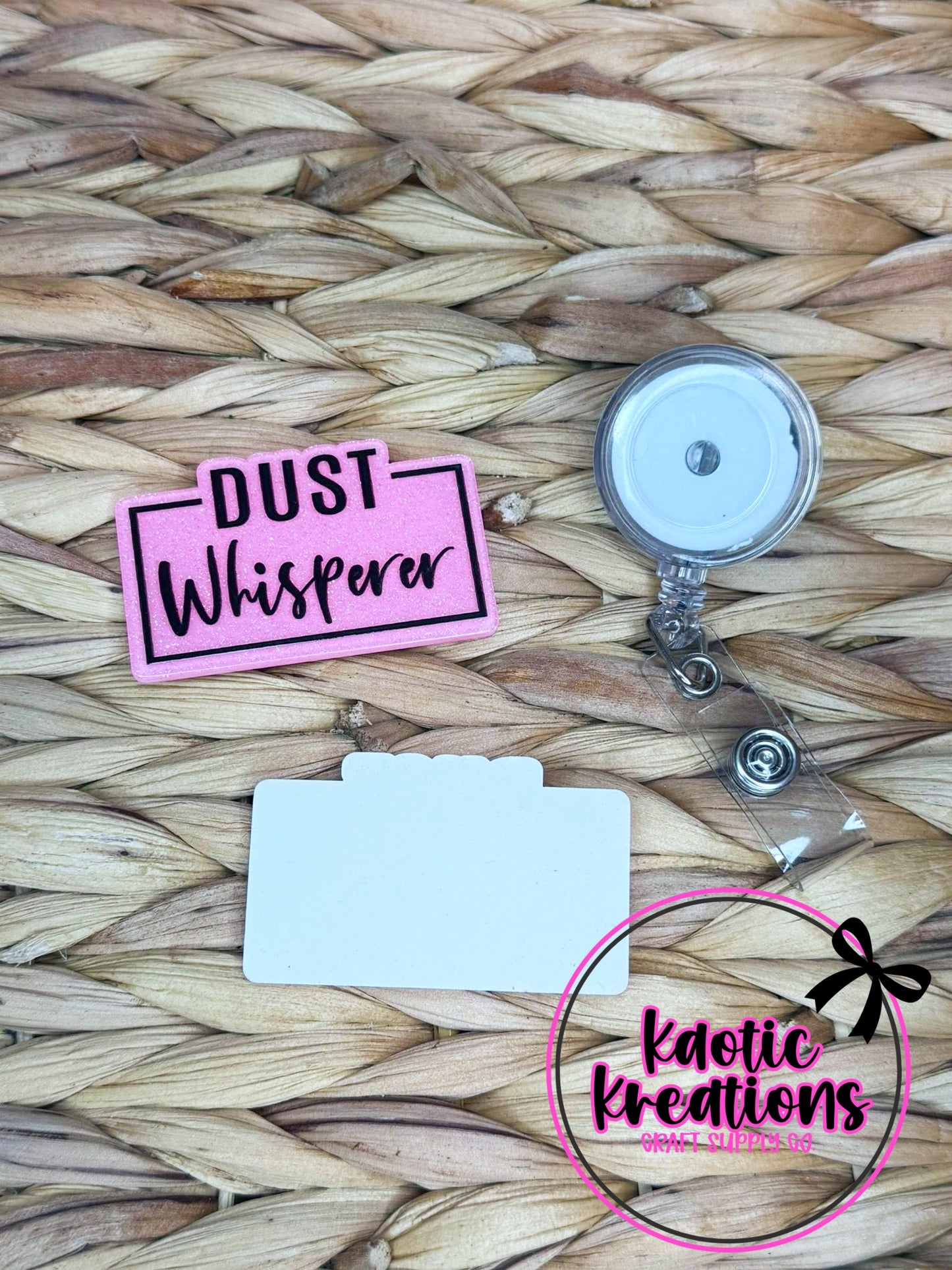 *CUSTOM* FLATBACK ACRYLIC 57mm X 36mm DUST WHISPERER F430 (1ct)